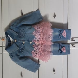 3 piece Country/Western Infant Outfit
